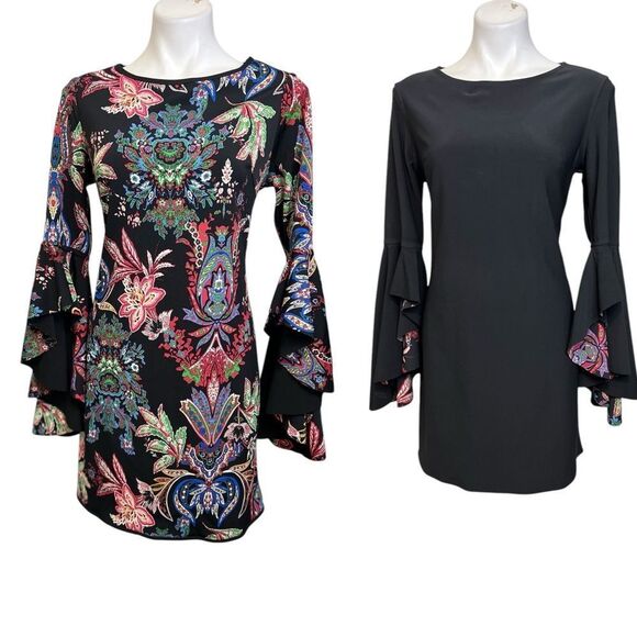 Laundry By Shelli Segal Dresses & Skirts - Laundry by Shelli Segal reversible dress size 4-6/Med black multicolor